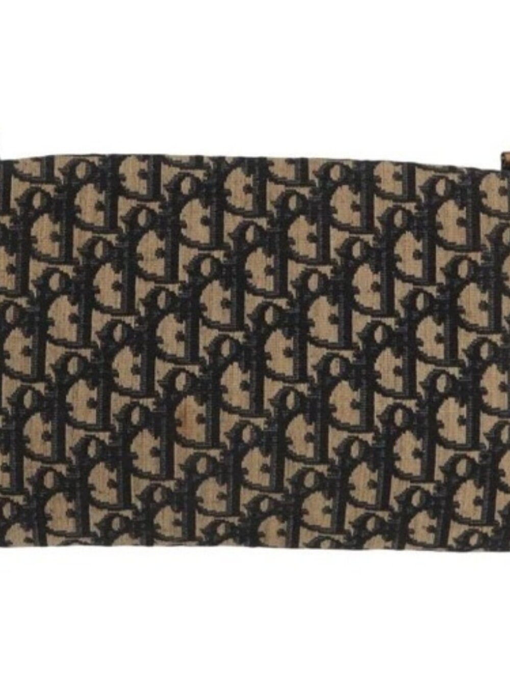 Christian Dior Trotter Canvas Shoulder Bag Navy Gold Auth BA10087 - Picture 2 of 16